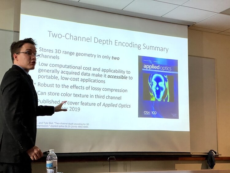 Matthew Finley defends his MS thesis
